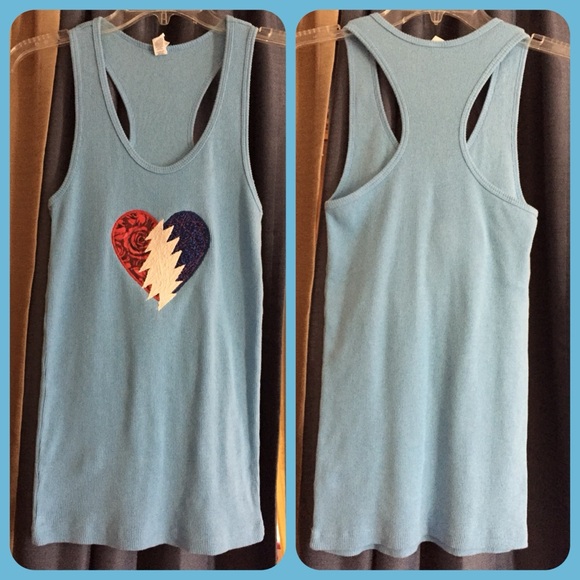 Steal-Your-Heart  ❤⚡💀 Stole-My-Heart Custom Made Tank ToP… Grateful Dead - Picture 4 of 13